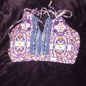 Athleta high neck bikini top